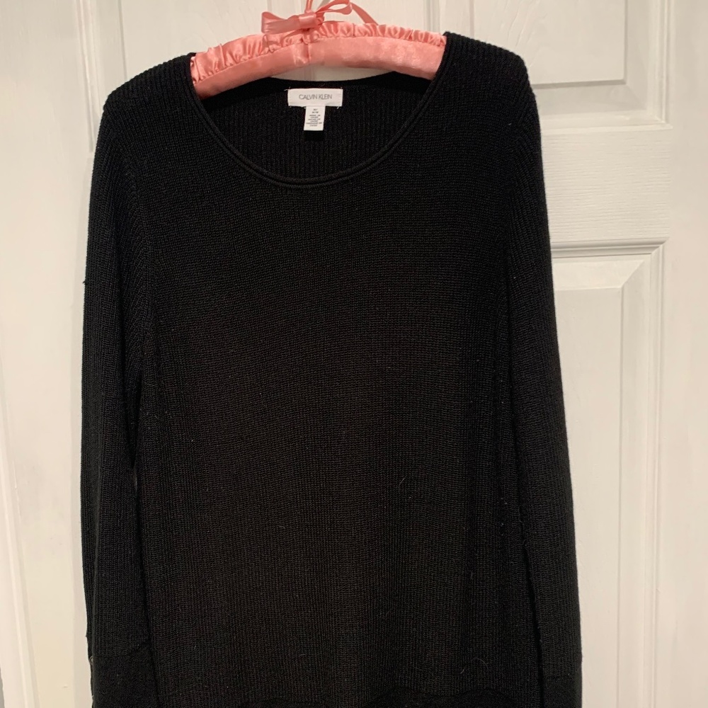 Calvin Klein Black Tunic Sweater